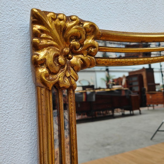 Image 1 of Miroir de cheminée DeKnudt style Hollywood Regency, taille XXL