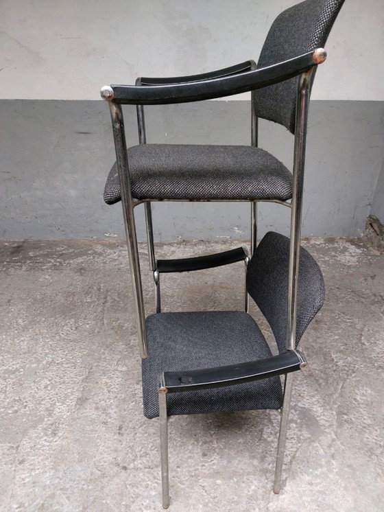 Image 1 of 2 x vintage gray armchairs