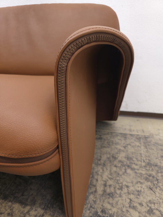Image 1 of De Sede ds 125 Gerd Lange Garnitur Designersofa Ledersofa Couch Zweisitzer Dreisitzer cognac