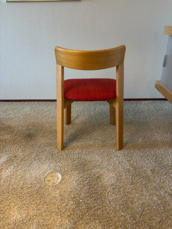 Set da pranzo quadrato in frassino, design vintage, ca. 1979 con 6 sedie – Legno (photo 7 of 7)