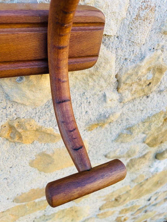 Image 1 of Bugholz, Wandhalterung, Garderobe und Hutständer von Japy Frères, ca. 20er/30er Jahre