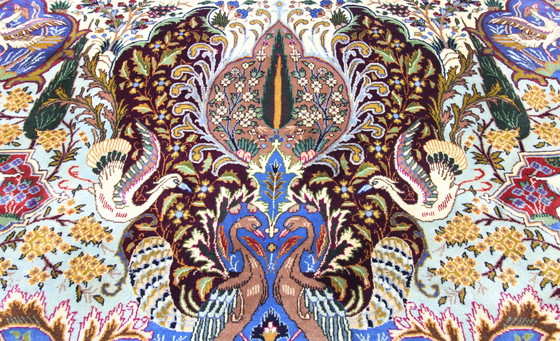 Image 1 of Tapis persan original noué à la main Kashmar Fein Paradise Design 389 x 296 cm Top condition