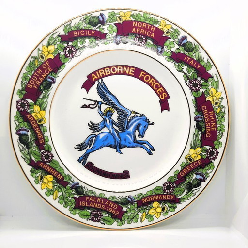 Assiette décorative commémorative British Airborne Forces by Edwardian