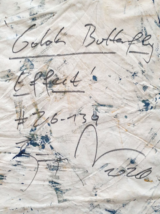 Jürgen Angeler - Golden Butterfly Effect – Pinturas y dibujos, Lienzo (photo 8 of 16)