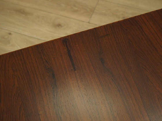 Sideboard aus Palisanderholz auf schwarzem Gestell, furnierte Platte, dänisches Design aus den 1970er Jahren (photo 9 of 12)