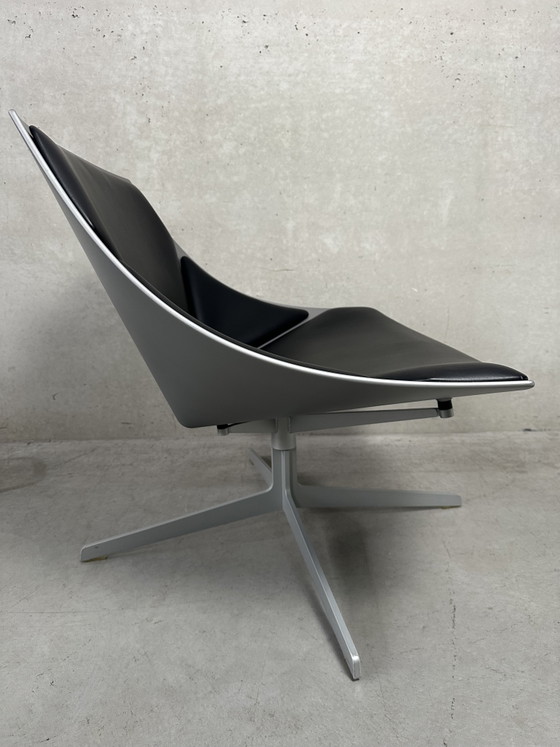 Design space lounge zetel - Fritz Hansen – Draaistoelen, Fiberglass, Aluminium, Vintage (photo 10 of 15)