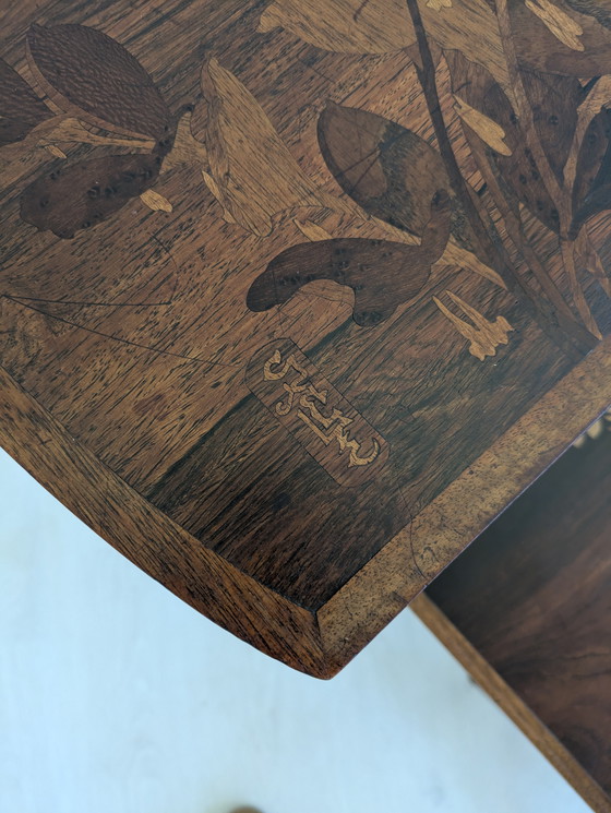 Image 1 of Set of Coffee Tables, Emile Gallé - Inlaid Wood