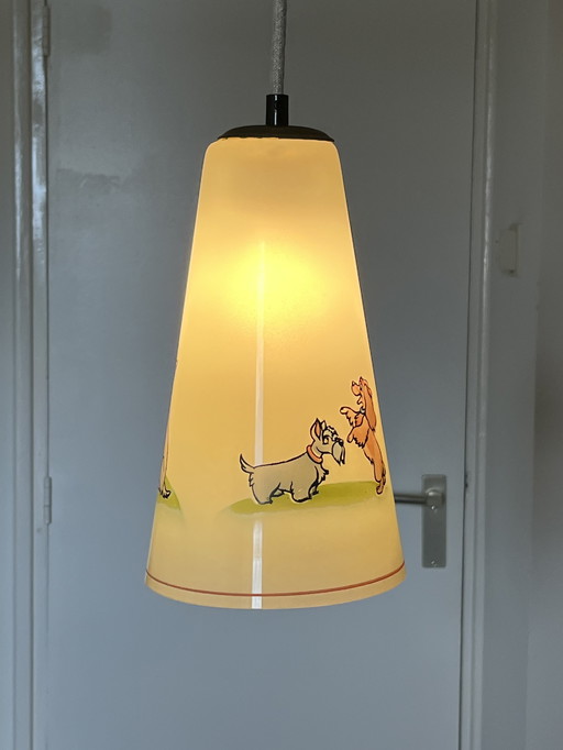 Lampe pendante personnages Disney Lady et Tramp