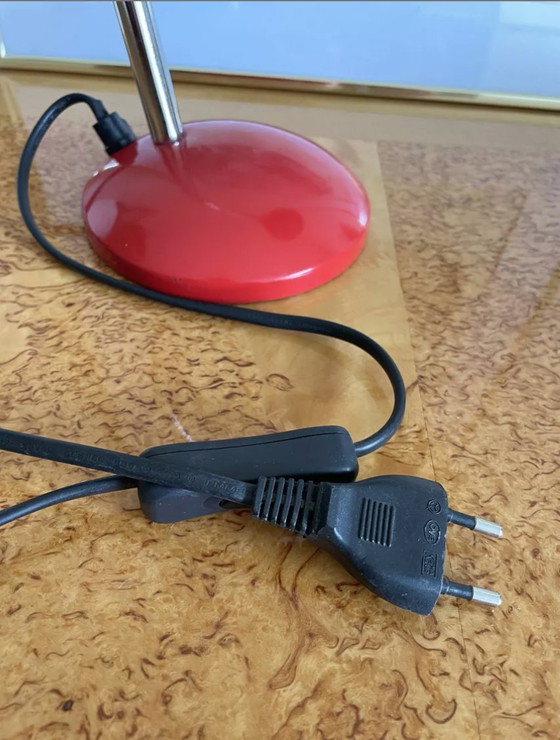 Image 1 of Lampada da scrivania in metallo rosso Mathias