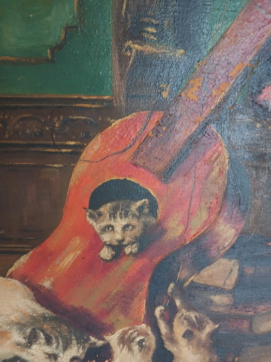 Image 1 of Œuvre d'après Henriëtte Ronner-Knip
