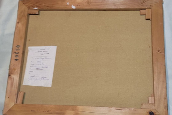 Image 1 of Silvano Samperi - "Piazza Navona" (1975) - Mixed Media on Canvas