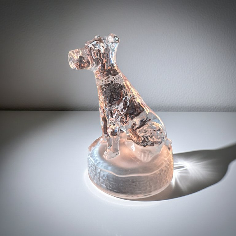 Vintage Cristal D'Arques dog Terrier | Decorative Objects second