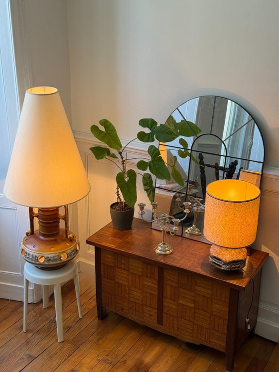 Image 1 of Ceramic floor lamp – Fat Lava Mid century - 1960s/70s