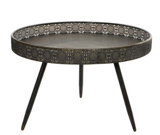 Mica Decorations Beistelltisch „Lagune“ – rund – Bronze