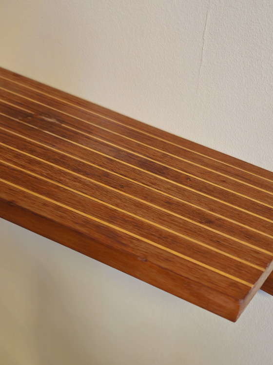 Image 1 of Mobiletto da parete vintage di metà secolo, mobiletto da corridoio, mensola a muro, portachiavi sospeso