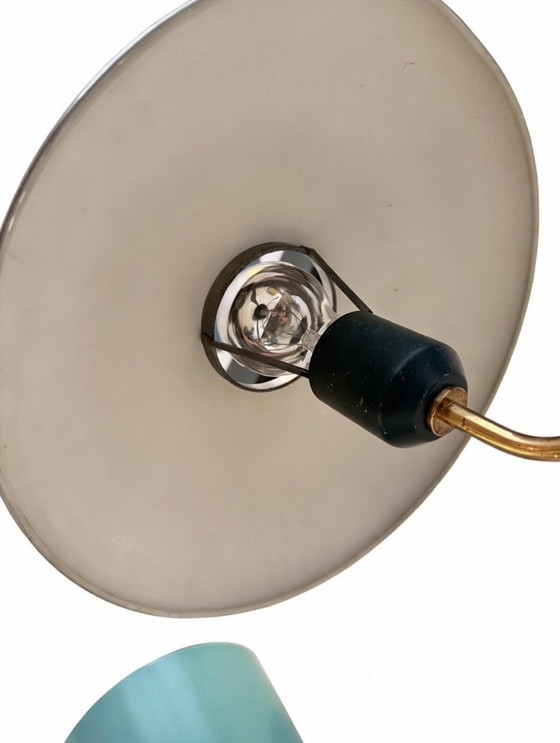 Image 1 of Louis Kalff for Philips - Romeo Desk Lamp (Rare Chrome Shade), 1950s