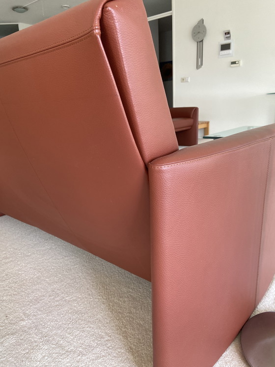 Image 1 of Leolux 2.5-3 Sitzer Sofa Boavista Senseo Leder Farbe Rust