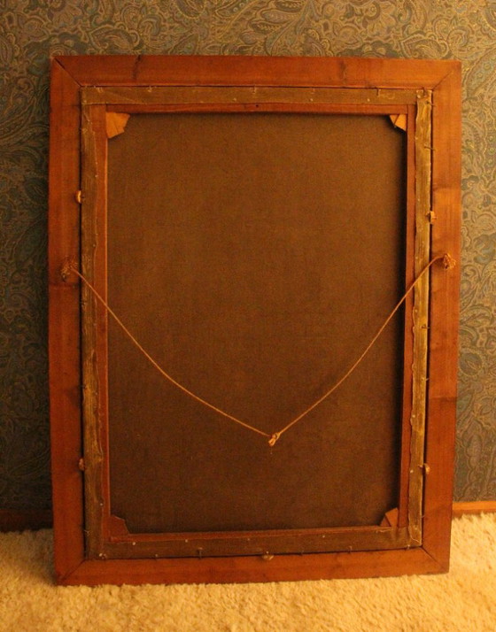 Giulio Amodio, Man with Jug, Paintings & Drawings, Wood, Canvas, Brown (photo 5 of 5)