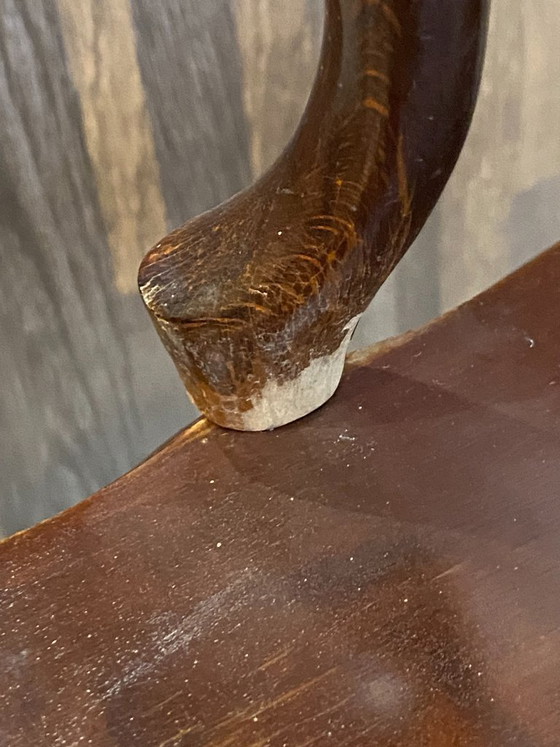 Image 1 of Ensemble de 3 tables basses gigognes rustiques style Louis XV 1950