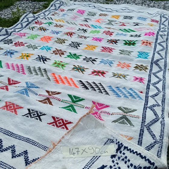 Image 1 of Handgeknoopt Berber kleed wol 147x90cm