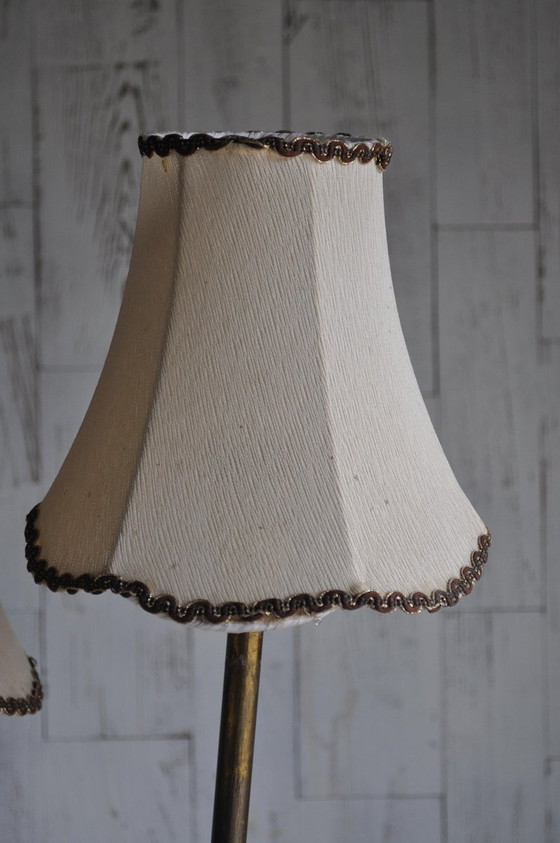 Lampada da Terra Art Déco in Ottone, anni '40 – Lampade da terra, Legno, Art Deco (photo 4 of 8)