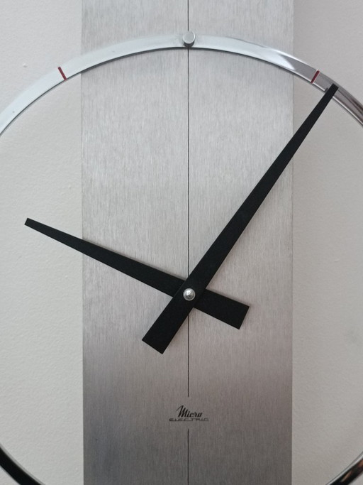 Micro Electric designer clock by Microtecnica 1970s