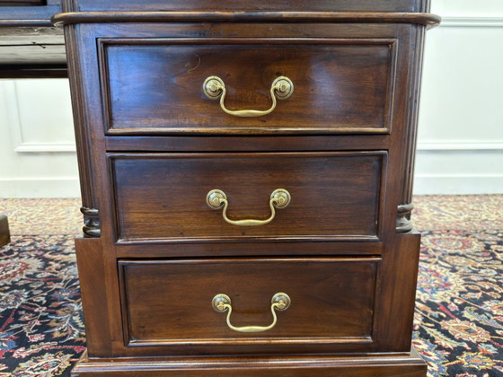 Scrivania classica inglese Partnerdesk – Scrivanie, Leather, Wood (photo 14 of 19)