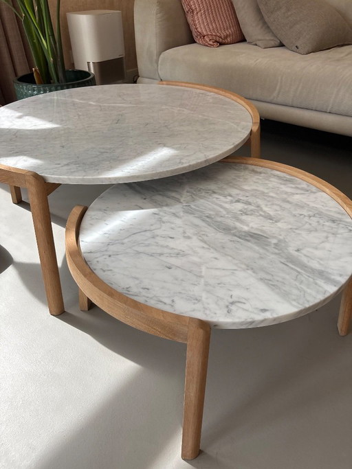 Tables d'appoint en marbre – Bolia, bijzettafels, Marble
