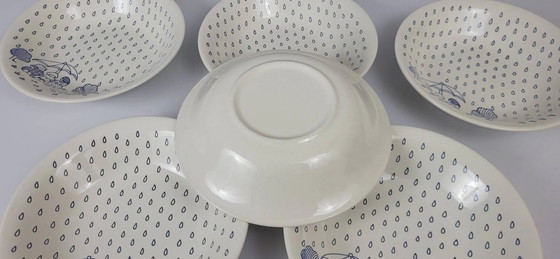 6 Sarreguemines earthenware plates – Crockery, Porcelain (photo 4 of 5)