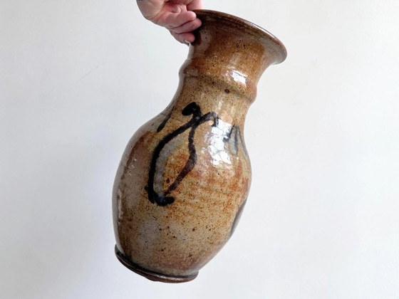 1x Large Vintage Studio Ceramic Floor Vase / Vase (photo 3 of 8)