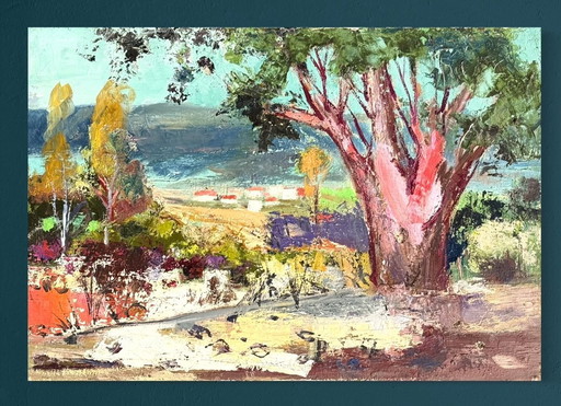Marie Louise Ogier - Eucalyptus in the village - circa 1950
