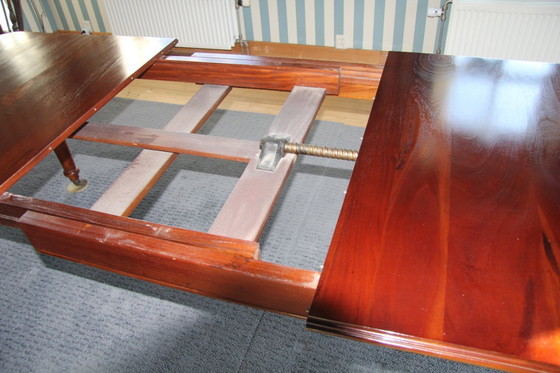 Image 1 of Victorian mahogany folding dining table by Eichholtz