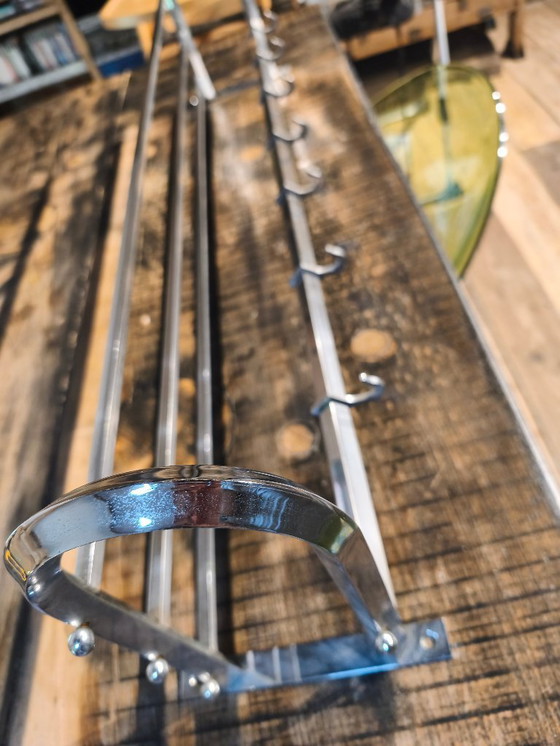 Image 1 of Perchero de tren Bauhaus 1940-50 extra ancho