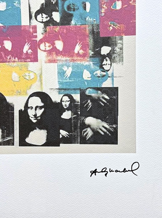 After Andy Warhol, Colored Mona Lisa, 1980s, Lithograph – Lithographs & prints, Paper (photo 3 of 7)