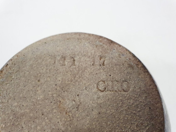 Image 1 of Vintage blue ceramic vase by Ciro, The Netherlands