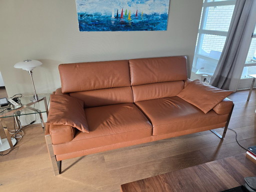 Calia Italia Romeo, 2,5 plazas, cuero, diseño (2 piezas)