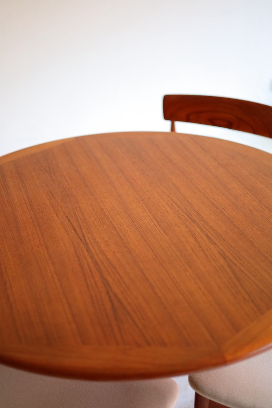 Table de salle à manger extensible vintage en teck, années 50/60 – Tables de salle à manger, Bois (photo 8 of 11)