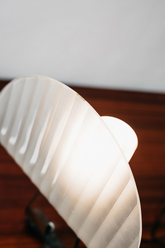 Image 1 of Table Lamp Silhouette Design Table Lamp Marble & Glass 1980's Postmodern