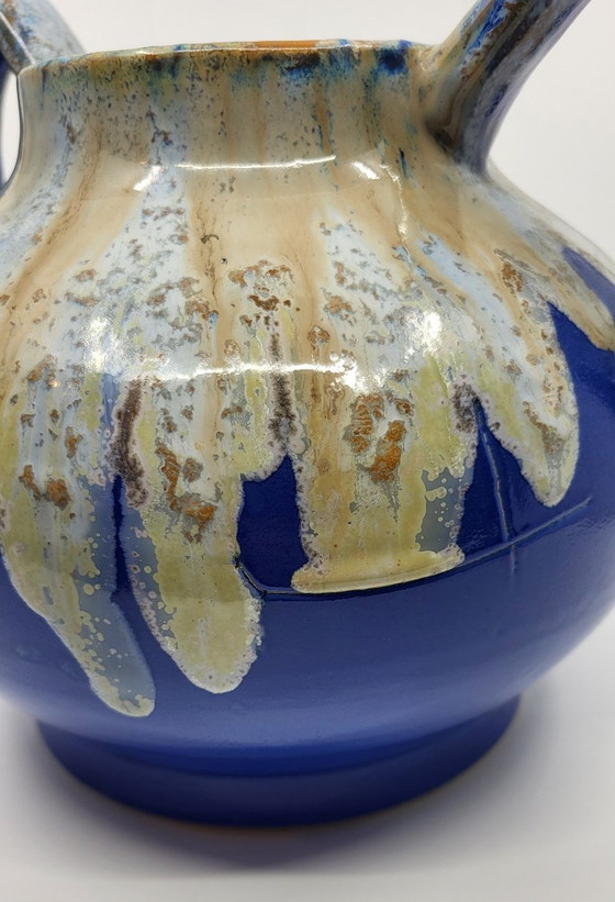 Image 1 of Bleu France 1940 ceramic "Alpho" vases