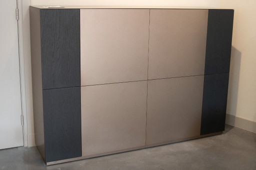 Meuble Coesel Capri, couleur bronze et chêne noir