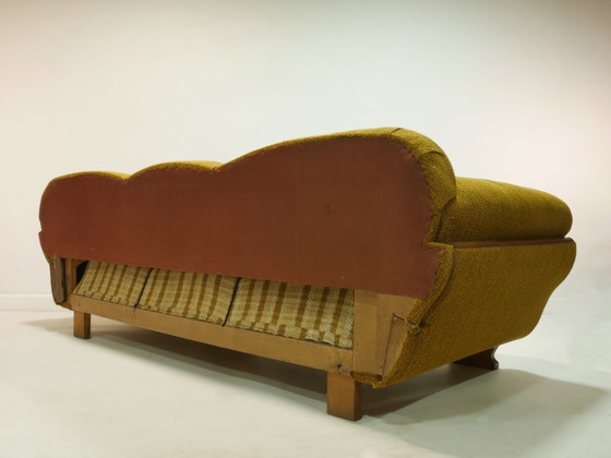 Image 1 of Vintage bank uit de jaren 50, Mid Century Modern, originele bank, Duitsland