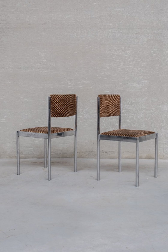 Image 1 of Sedie da pranzo vintage cromate pesanti