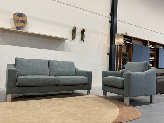 Image 1 of Leolux Antonia Bank 2,5 Zits Blauw stof 