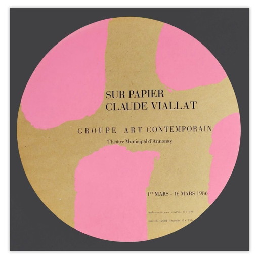 Claude VIALLAT Expo - GAC Annonay - Tondo Manifesto 1996