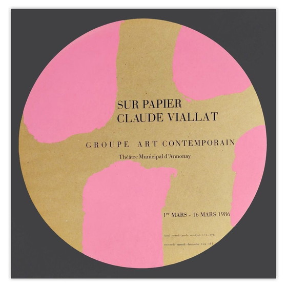 Image 1 of Claude VIALLAT Expo - GAC Annonay - Tondo Manifesto 1996