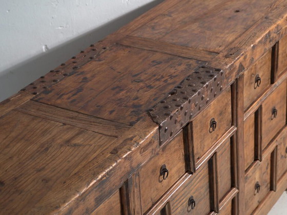 Mobile antico a cassetti multipli in legno di pino – Cina, circa 1930 – Cassettiere, Iron (photo 22 of 40)