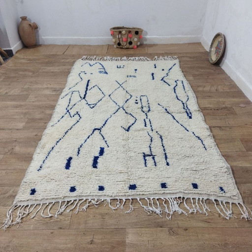 Authentic Moroccan Berber Wool Rug 250 x 150 cm / Authentiek Marokkaans Berbertapijt 250 x 150 cm