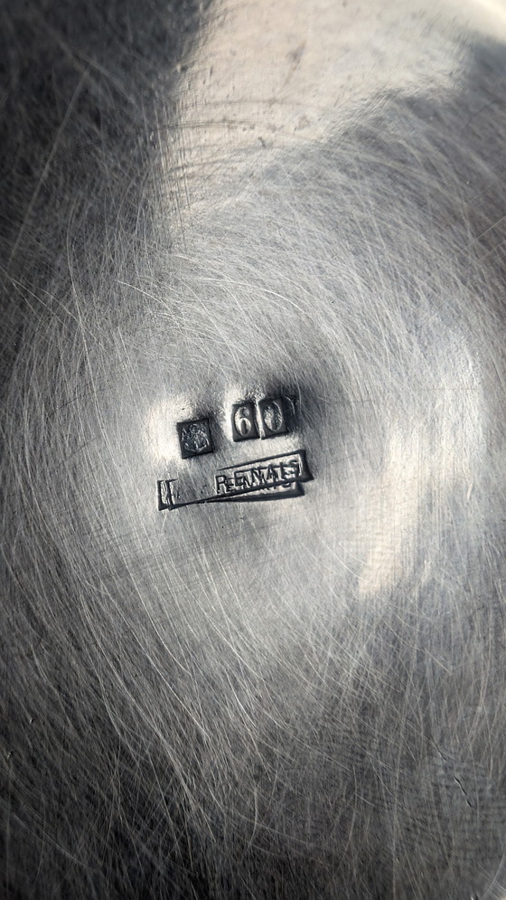 Image 1 of Samovar en Métal Argenté à Décor Incisé Baroque par l'Orfèvre Armand Frénais fin XIXème