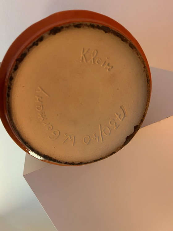 Image 1 of Large statement lamp made of AK ceramic floor vase (Alfred Klein) – West German Pottery