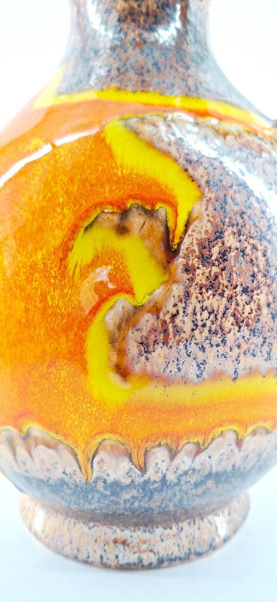 Image 1 of Large vintage West German "Fat Lava" vase (1970s)